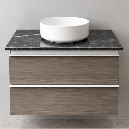 Duravit Darling New 800mm Pine Therra vanity, granite top and basin, product view 1