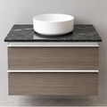 Duravit Darling New 800mm Pine Therra vanity, granite top and basin, product view 1