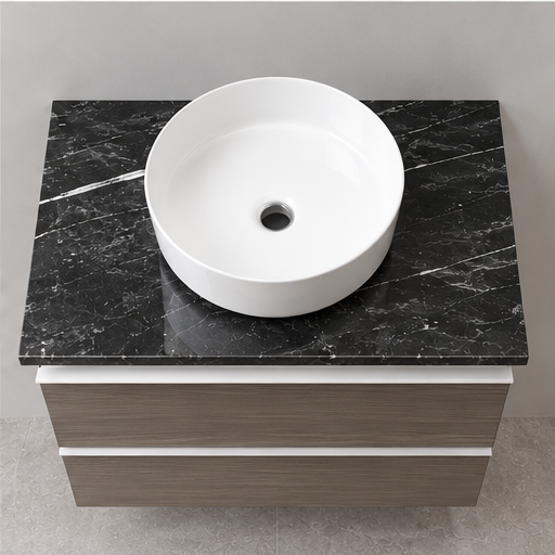 Duravit Darling New 800mm Pine Therra vanity, granite top and basin, product view 6