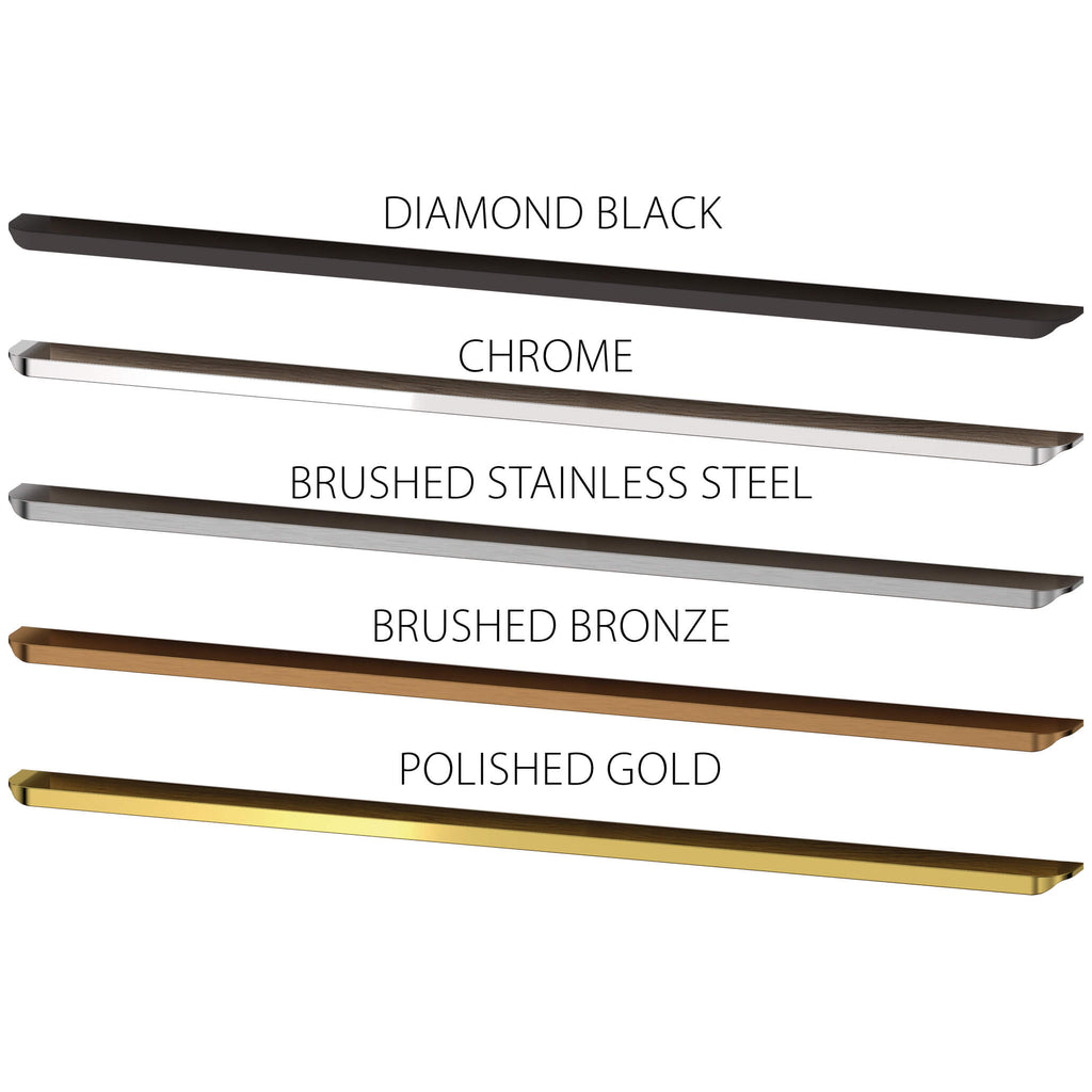 Duravit vanity handle finish options Diamond Black Chrome Stainless Steel Bronze Gold