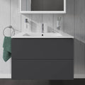 Duravit L-Cube 620mm Graphite Matt vanity Front view