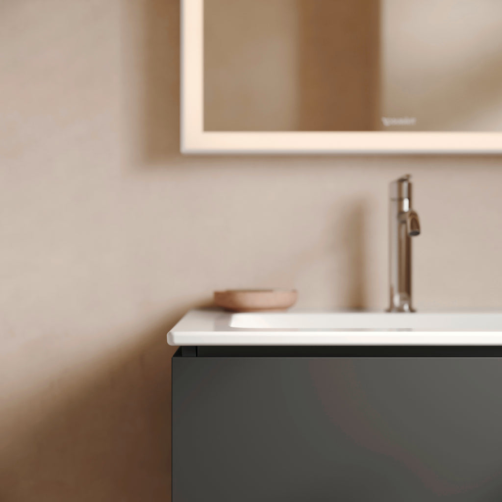 Duravit L-Cube Graphite Matt vanity basin detail