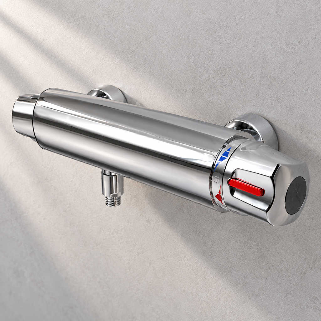 Gustavsberg Nordic thermostatic shower mixer VA22650 - showroom illustration based on packaging