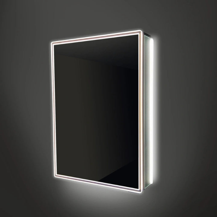 HiB Isoé 50 LED illuminated single-door mirror cabinet 54300