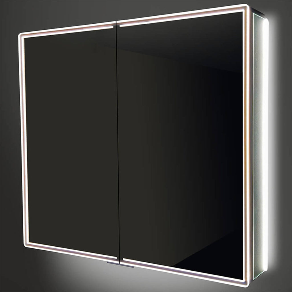HiB Isoé 80 LED illuminated mirror cabinet 54400