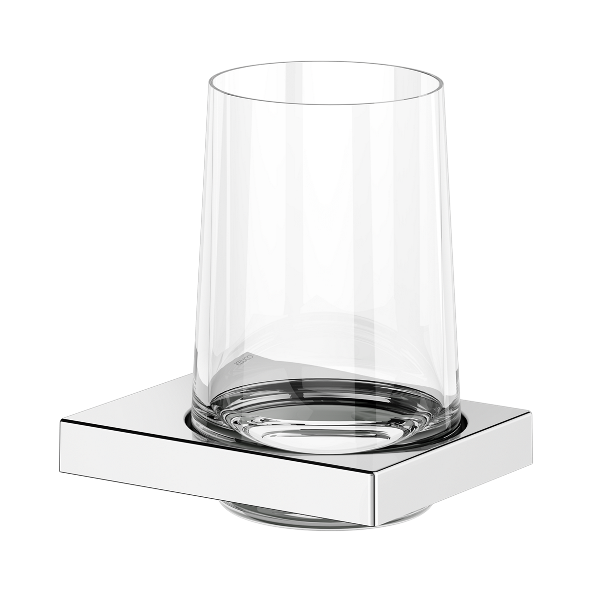 Keuco Edition 11 chrome glass tumbler with holder 11150019000