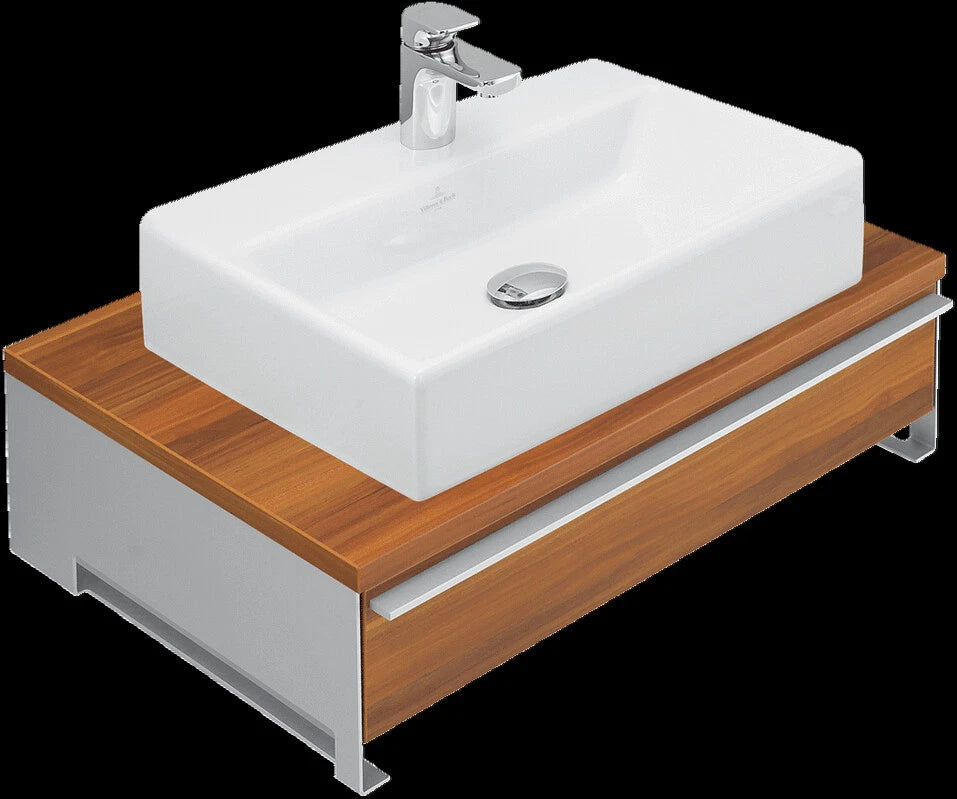 Villeroy & Boch Shape 750mm vanity design reference shown in a lighter wood finish – basin not included
