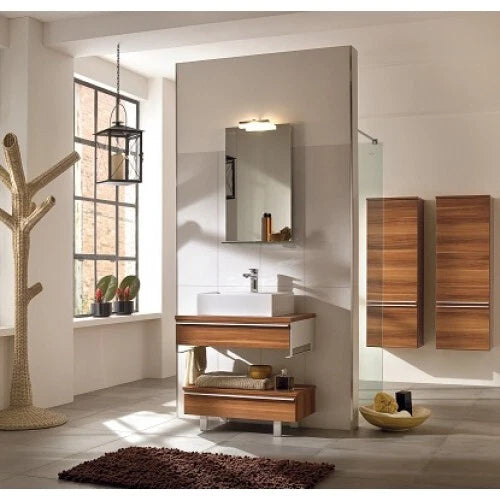 Villeroy & Boch Shape bathroom installation reference shown in a lighter wood finish