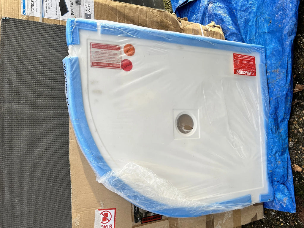 Simpsons SLQ81000L shower tray – actual stock in protective packaging