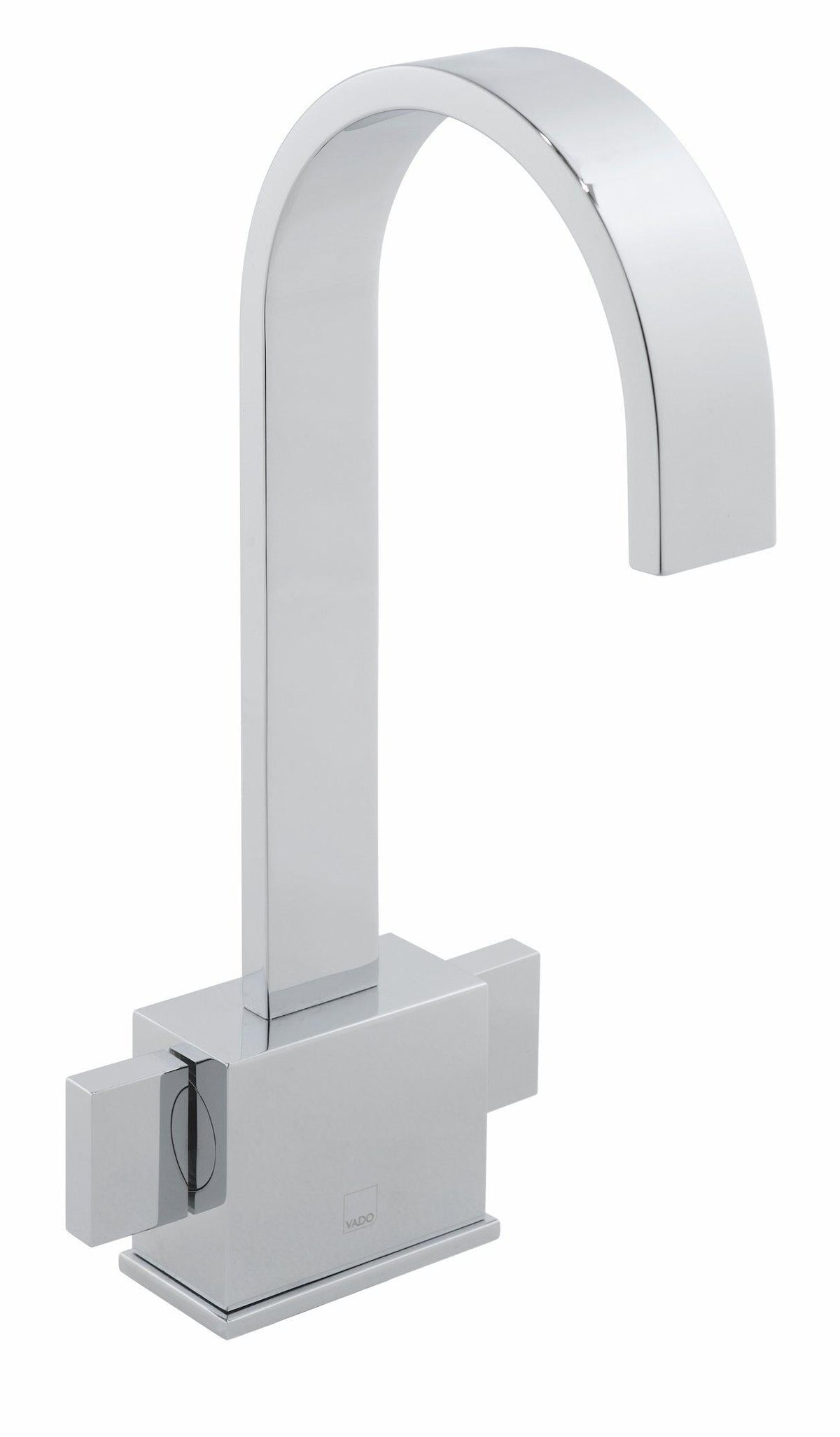 VADO Geo chrome smooth-bodied mono basin mixer GEO-100/SB-C/P