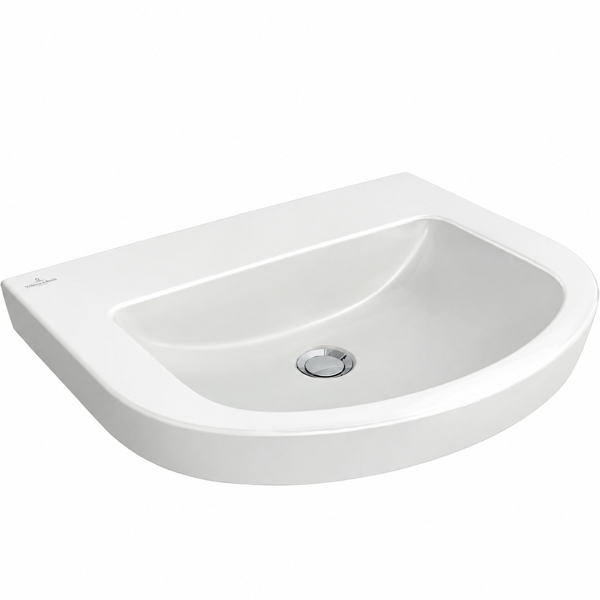 Villeroy & Boch Subway 2.0 600 x 490mm basin without tap holes or overflow – edited product illustration