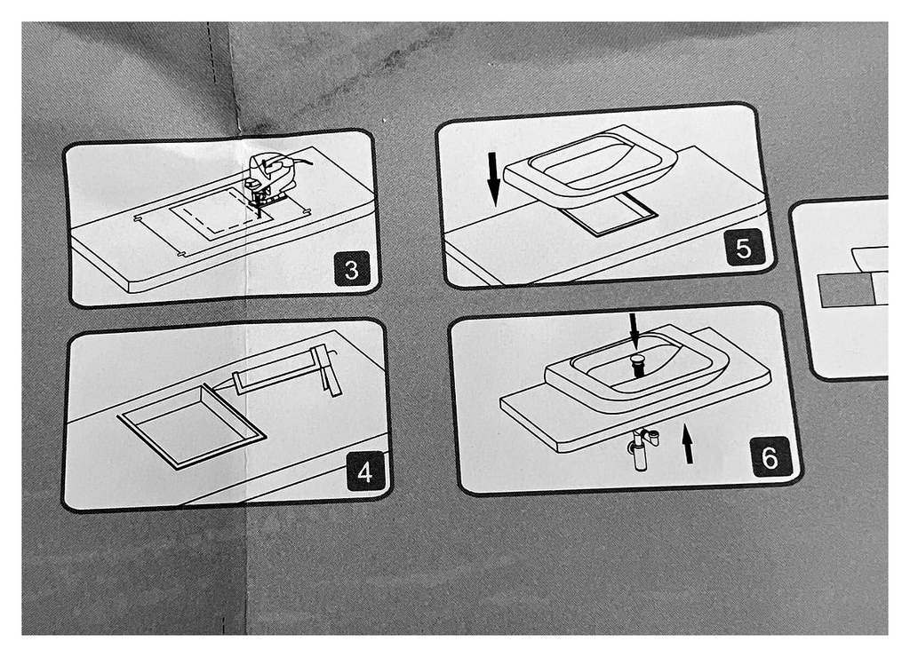 Original VitrA Nest basin installation instructions