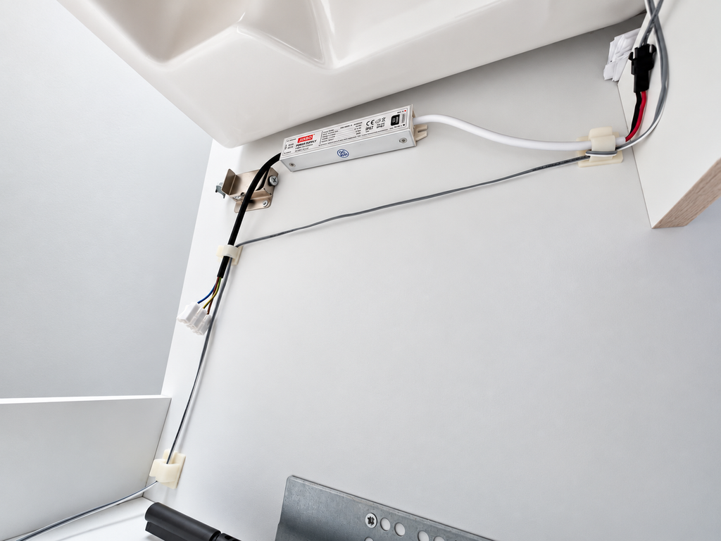 VitrA Sento 800mm matt anthracite vanity 60819 - led wiring