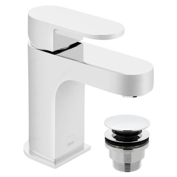 Vado Life Mono Basin Mixer Tap with Chrome Finish and Waste (LIF-100/CC-C/P)