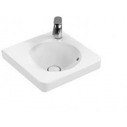 Villeroy & Boch Joyce 450mm wash basin wall hung ceramic + tap left 5305.45.R1